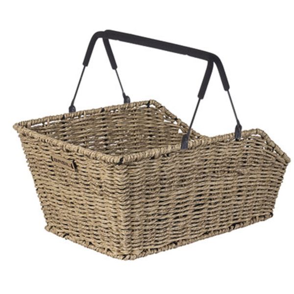 Basil fietsmand cento rotan look multi systeem 40 x 25 x 12 cm - zeegras