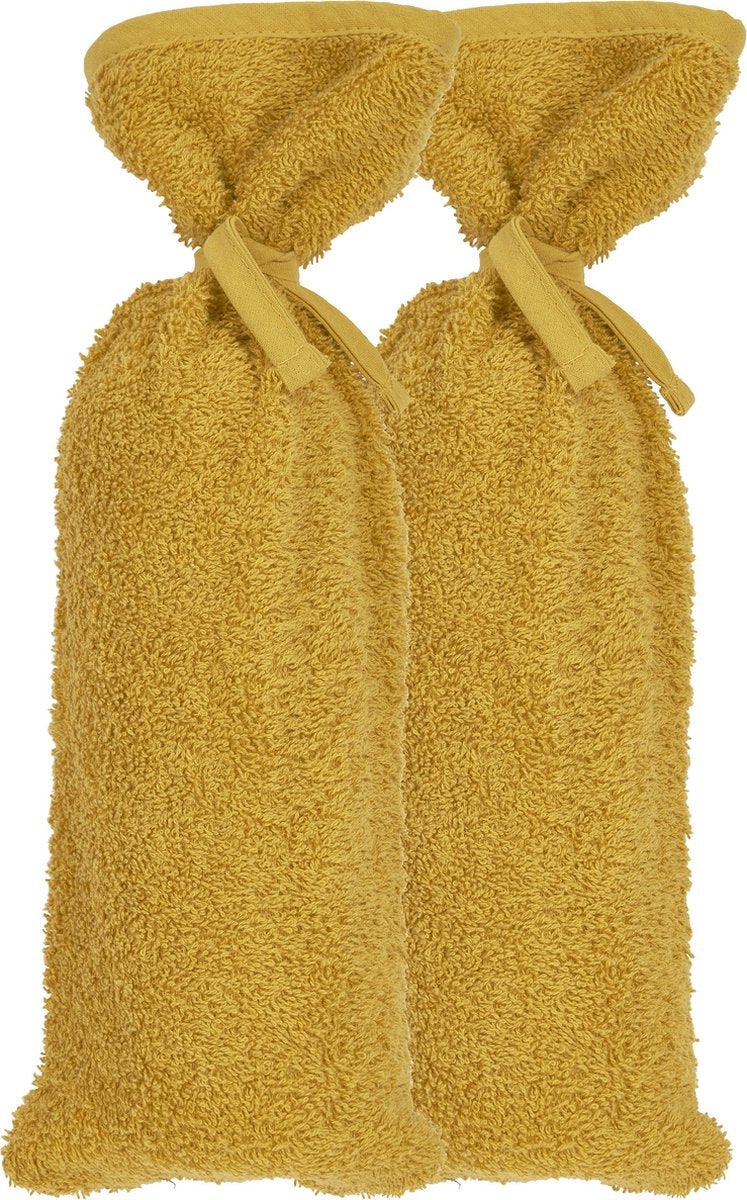 Meyco baby uni kruikenzak - 2-pack - badstof - honey gold