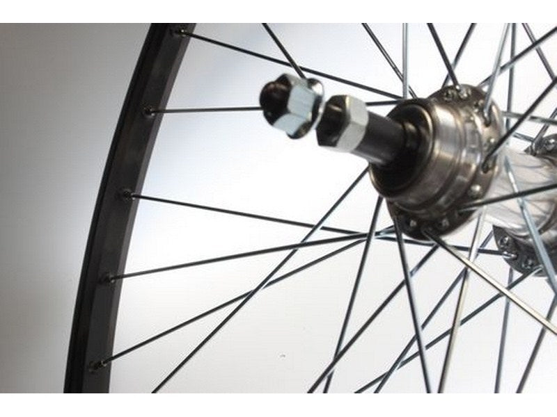 Achterwiel 28 freewheel groot zwart