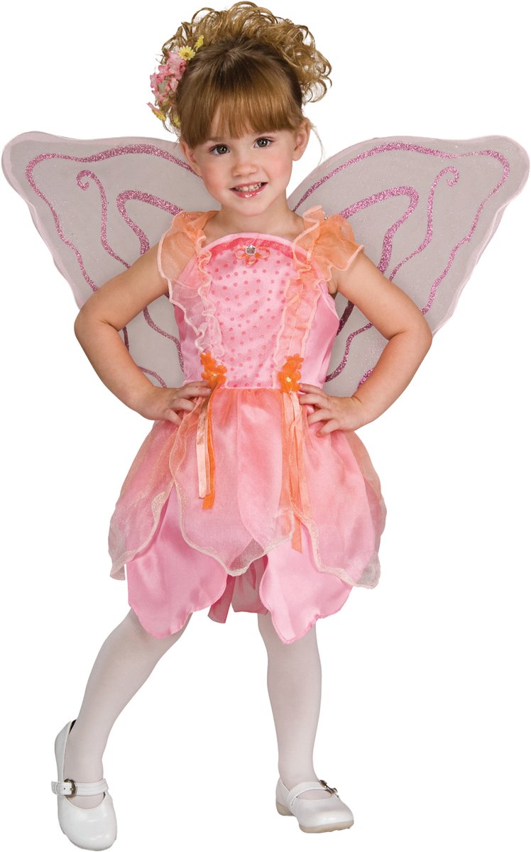 Rubies pink fairy dress kinderkostuum - - maat 5-6 jaar