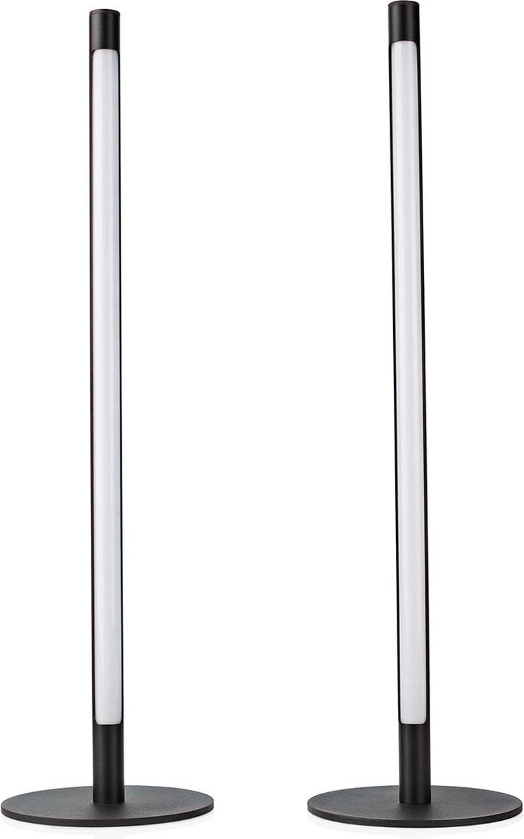 Nedis smartlife sfeerverlichting - wi-fi - tube - 600 lm - rgbic warm tot koel wit - 2700 - 6500 - 36 w - metaal - 2 stuks
