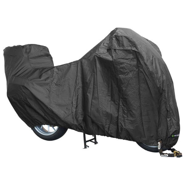 Housse moto DS Covers ALFA top case - XXLarge - avec fenêtre de plaque d'immatriculation