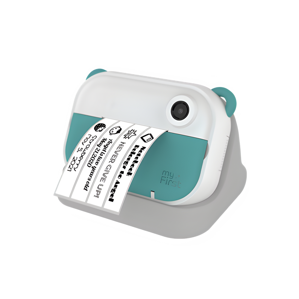 Myfirst camera insta wi blauwgroen + gratis wi thermal sticker kleur patroon