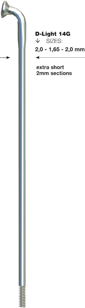 Sapim spaak d-light spoke d-loght sst db 2x1,65x292mm b