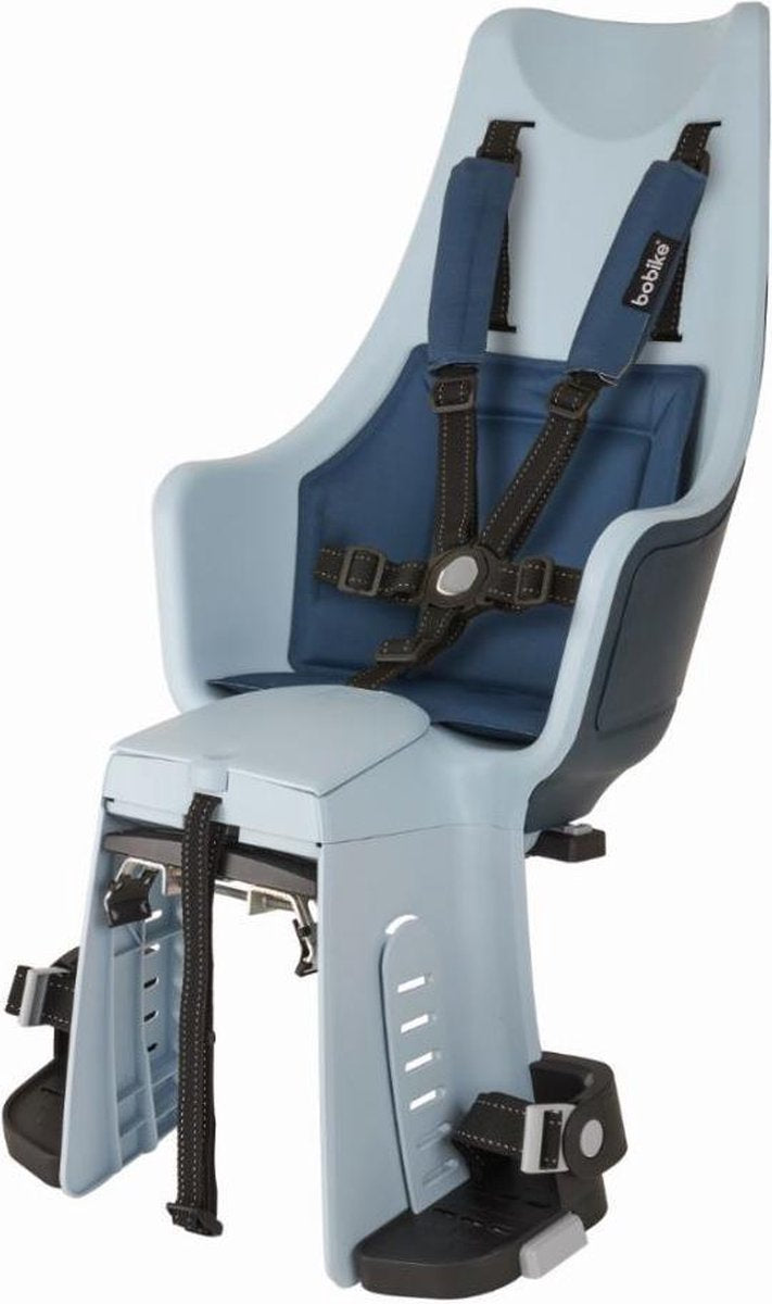 Kinderzitje achter Bobike Maxi Exclusive Plus - denim deluxe - dragerbevestiging (CFS)