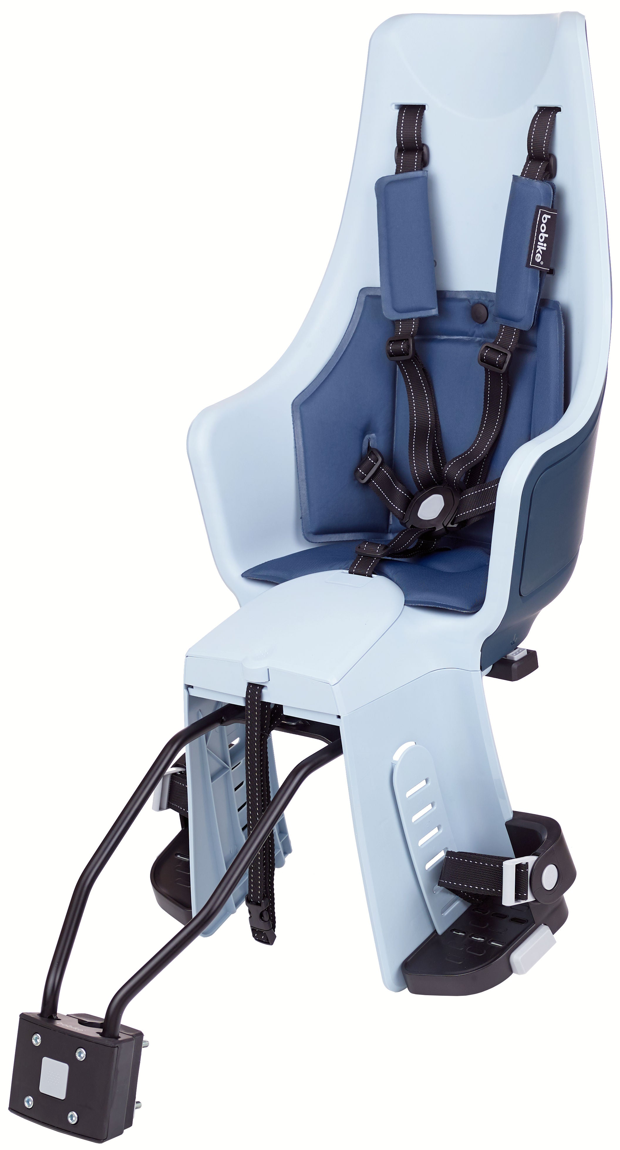 Kinderzitje achter Bobike Maxi Exclusive Plus - denim deluxe - framebevestiging (FF)