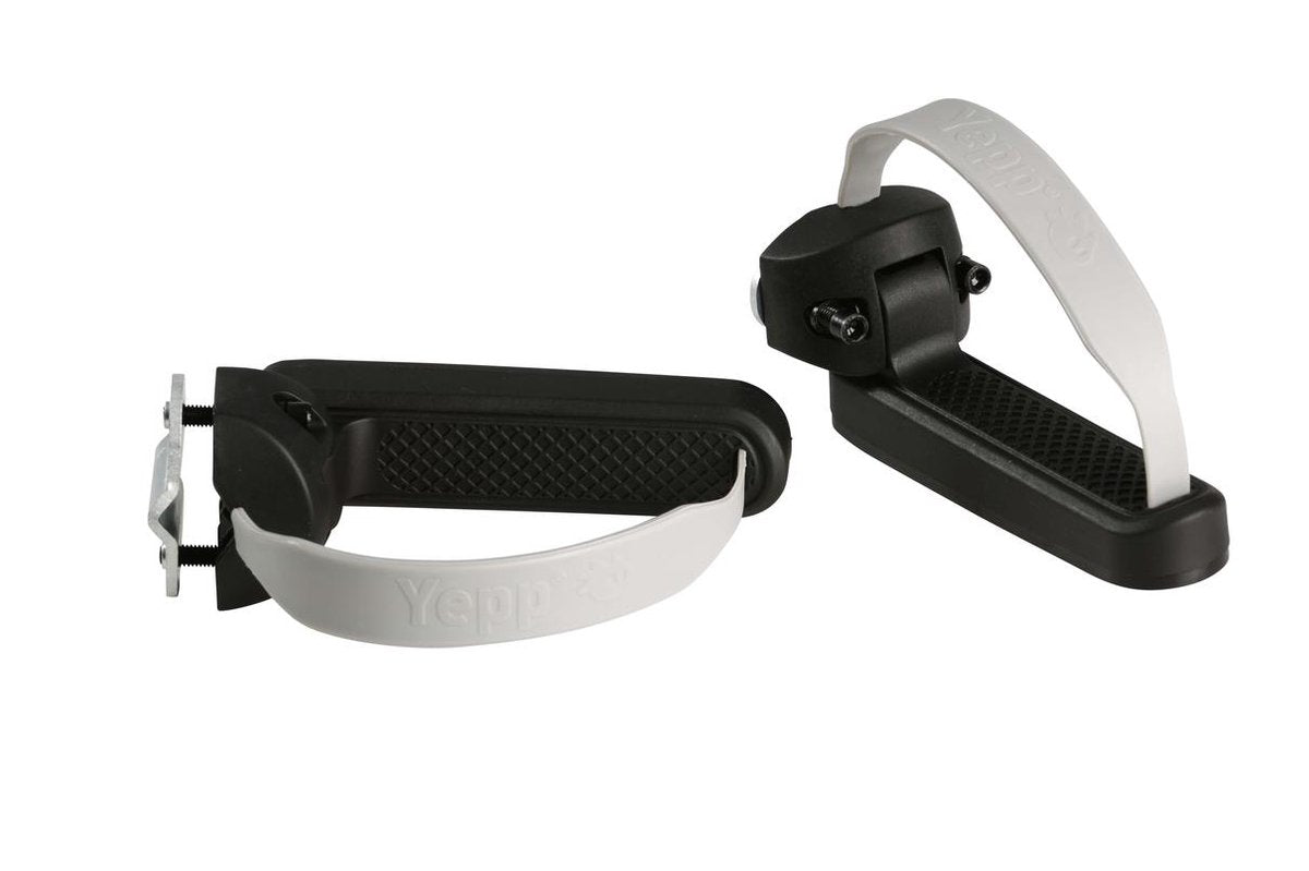 Yepp Thule achterzitje junior budget zwart + yeppie voetjes