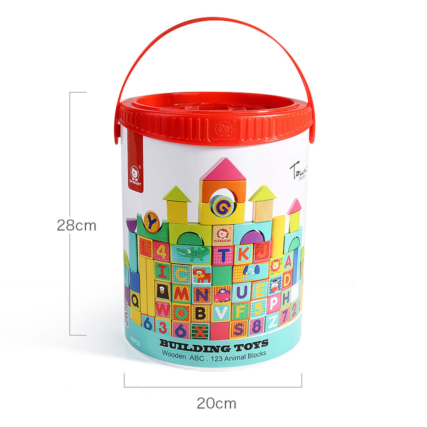 Houten Blokken Letters en Cijfers, 123dlg.