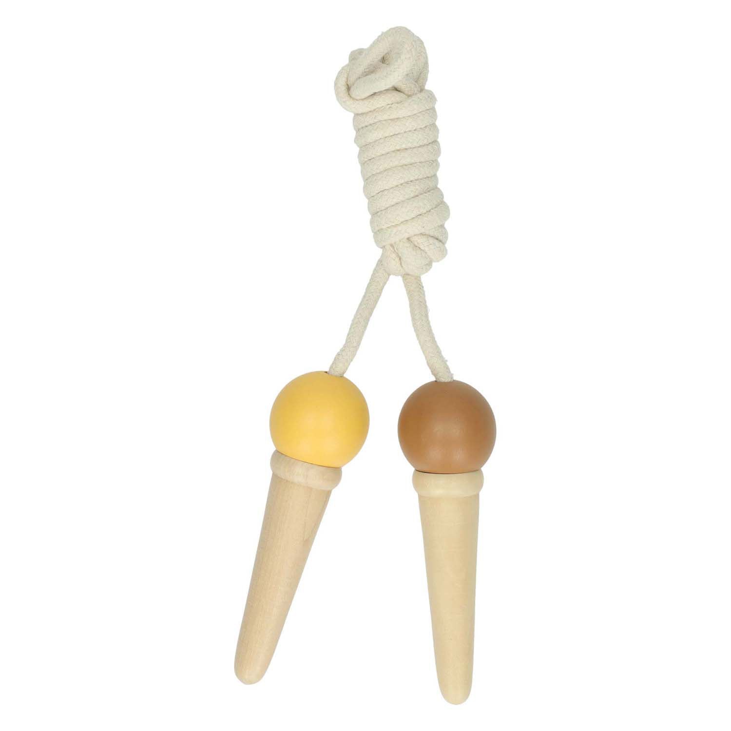 Lobbes houten ijsjes springtouw, 200cm
