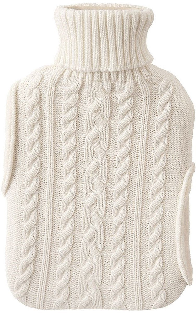 Orion - gummi warmtekussen - 1,6 liter - beige - afneembare hoes