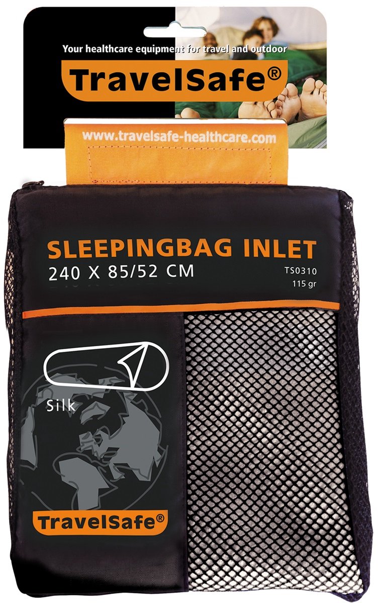 Travelsafe silk inlet mummy - 1pers. - white natural
