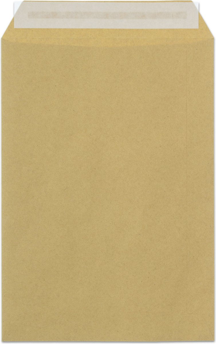 Raadhuis akte envelop - 162x229mm - c5 - kraft - met plakstrip - 500 stuks