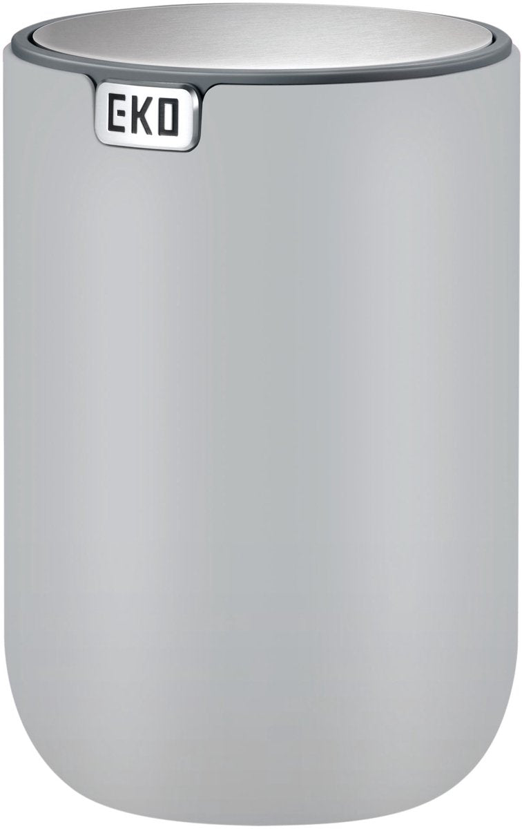 Eko - fandy tafelprullenbak 1,5 liter - grijs - kunststof