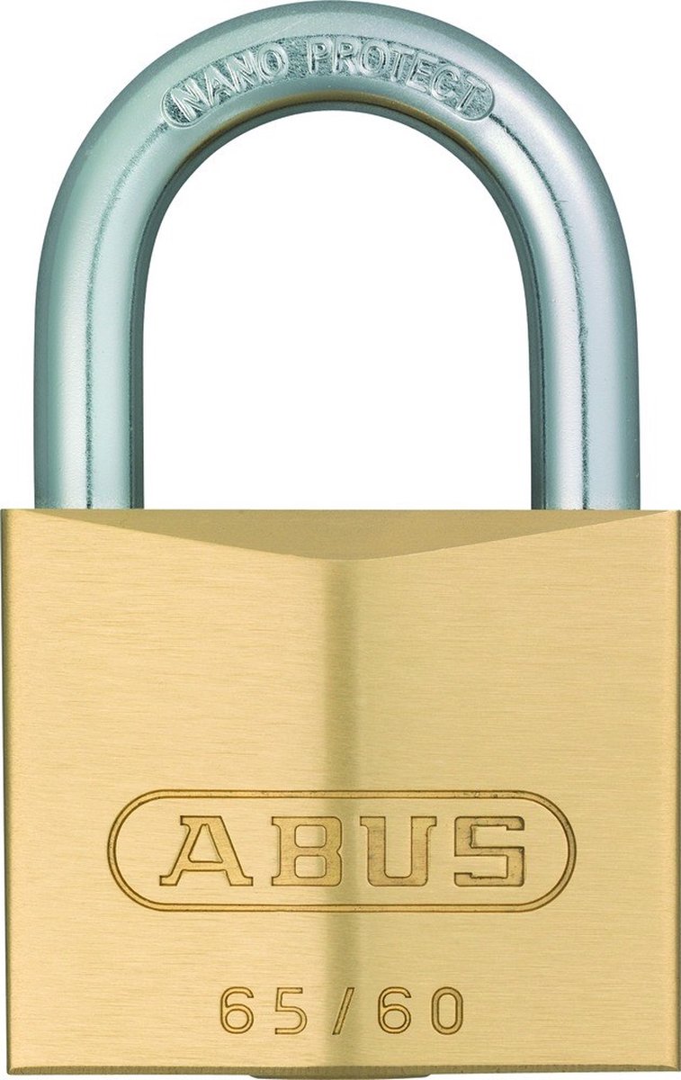 Abus Messing hangslot 65 50mm Goud - 7 cm