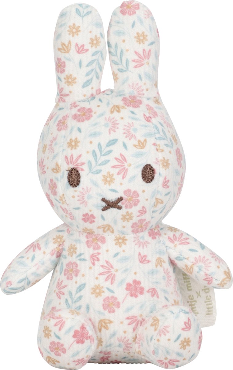 Tiamo nijntje x little dutch - all-over knuffel - 15 cm - lucky blossom