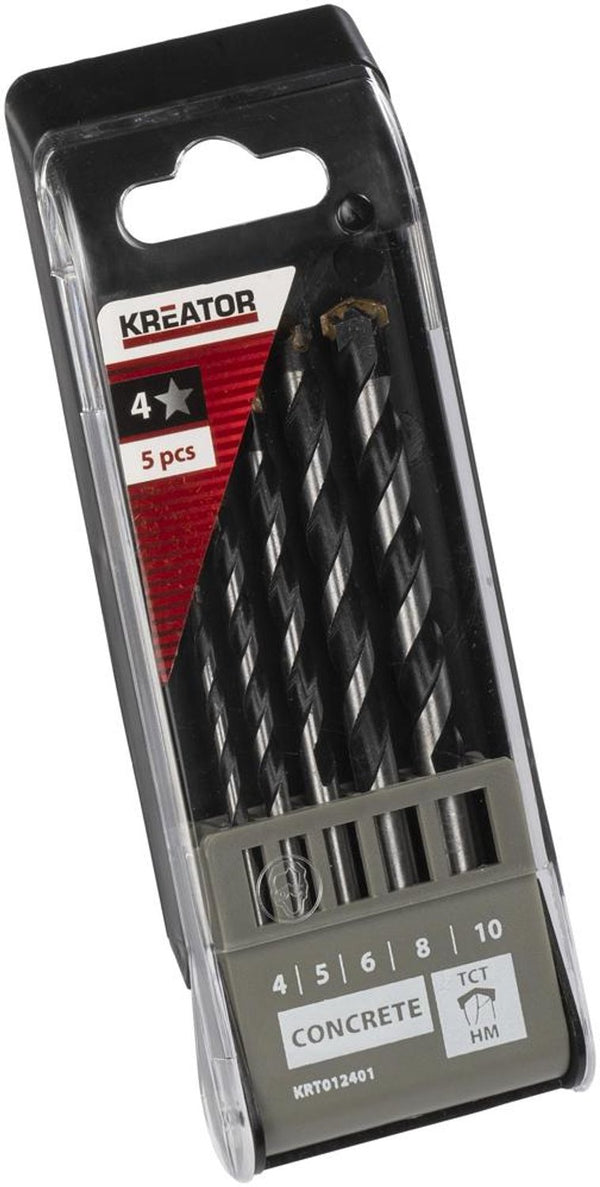 Kreator - accessories - krt012401 - betonboorsets - ø 4-10mm - 5 st.