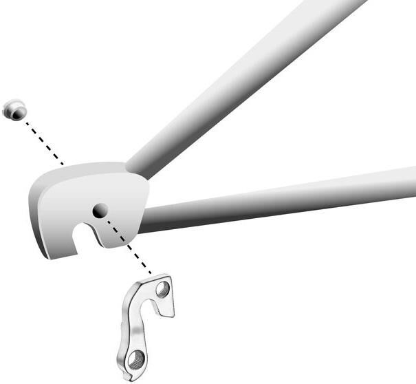 Patte de dérailleur Union GH-146 avec vis M8x1,2