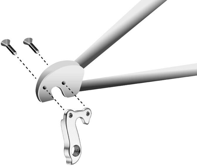 Patte de dérailleur Union GH-173 Ghost, Hercules, Winora