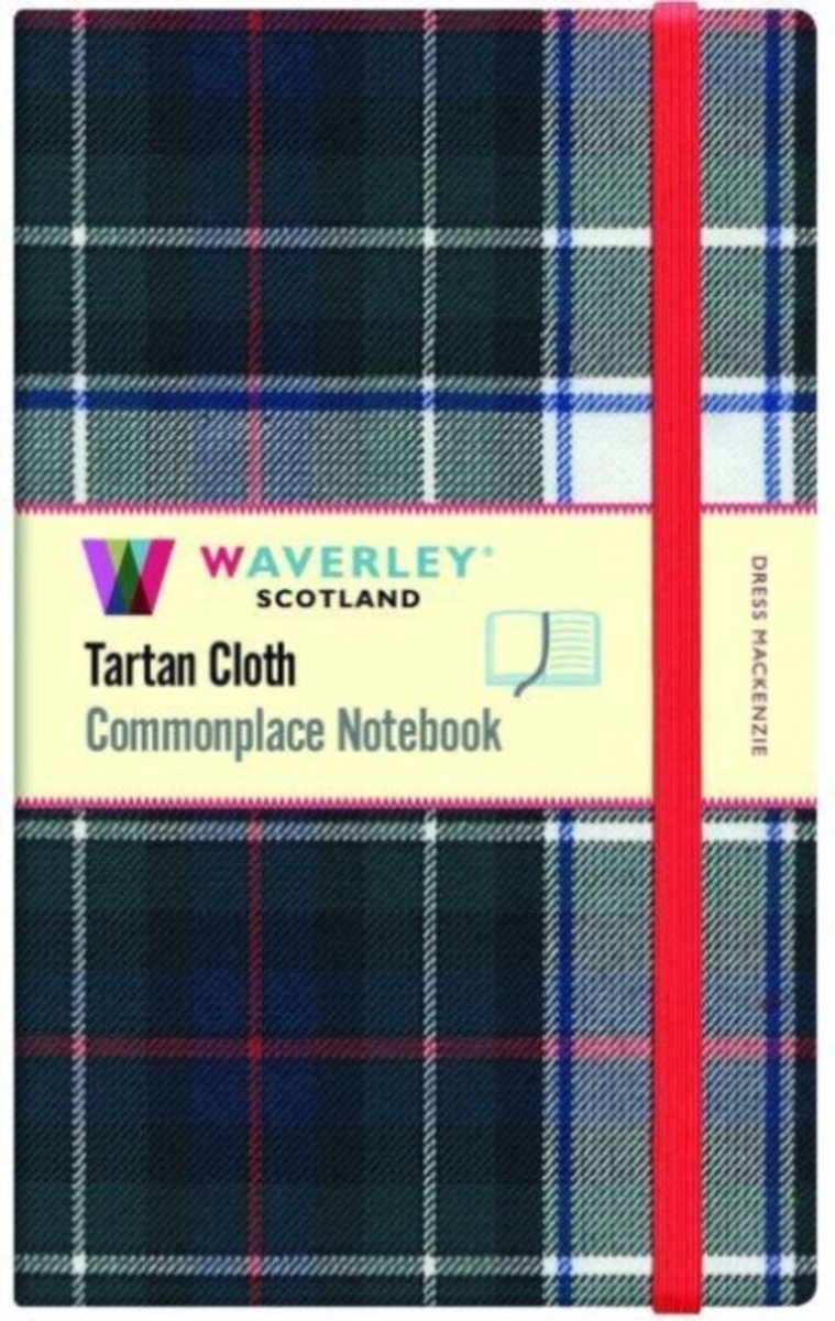 Dress mackenzie large tartan notebook: 21 x 13cm