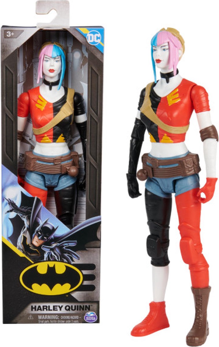 Spin master dc batman - harley quinn-actiefiguur - 30 cm