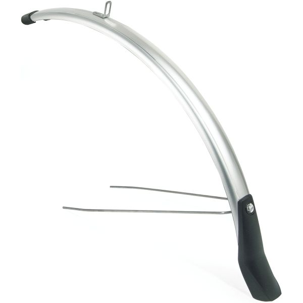 spatbordenset Snello 28 inch 46 mm kunststof zilver