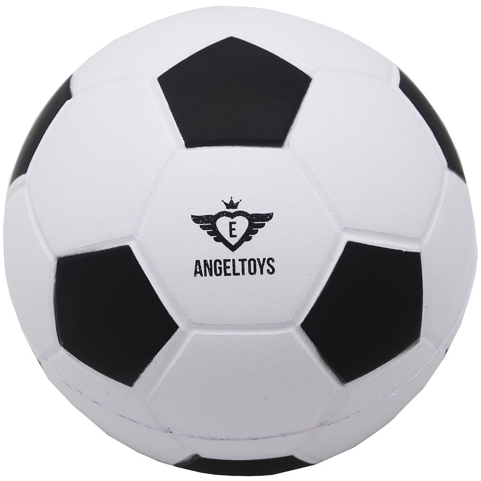 Engelhart soft foam voetbal ø12,5cm zwart wit