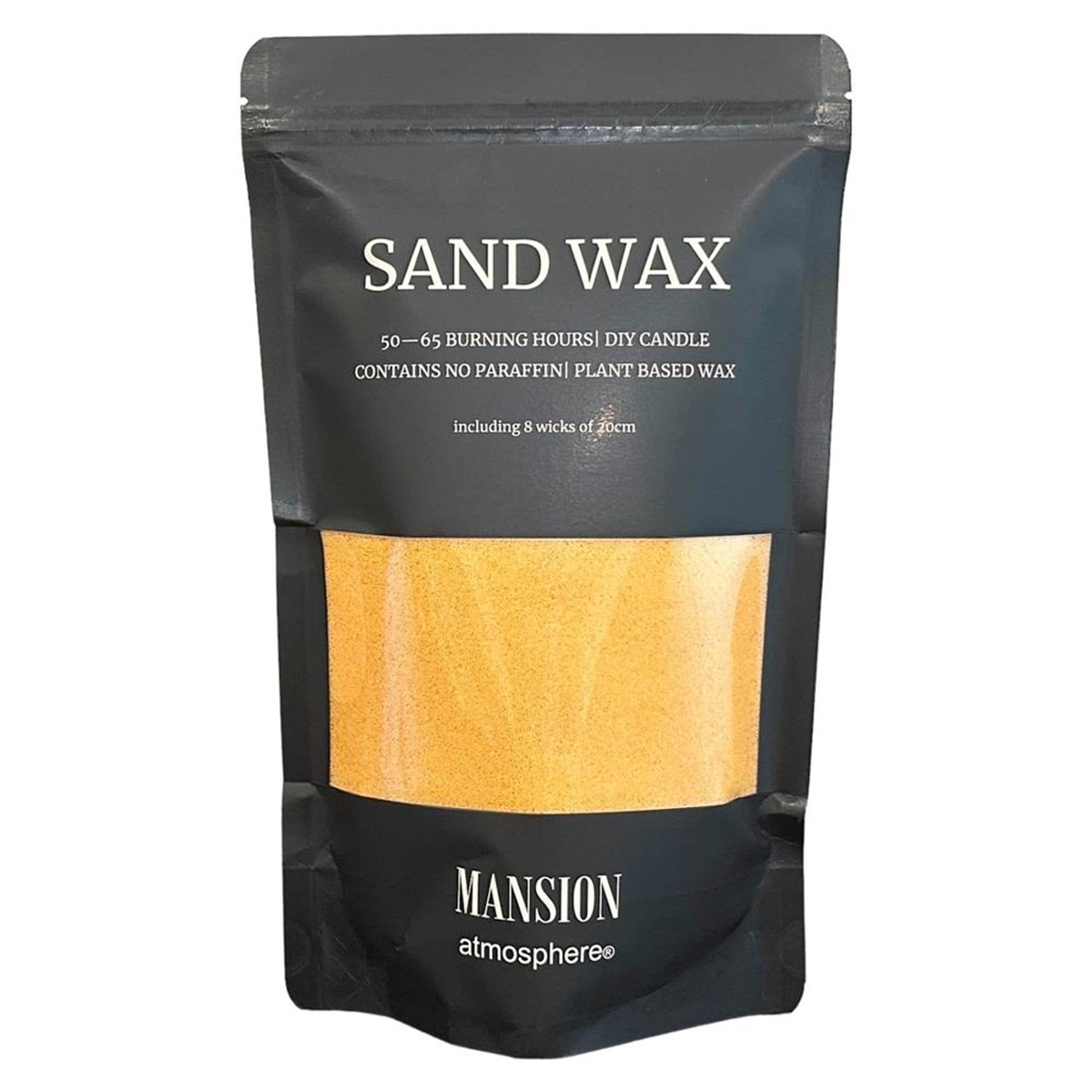 Cosydecor mansion atmosphere sand wax beige 500g ziplock zak met 8 lonten