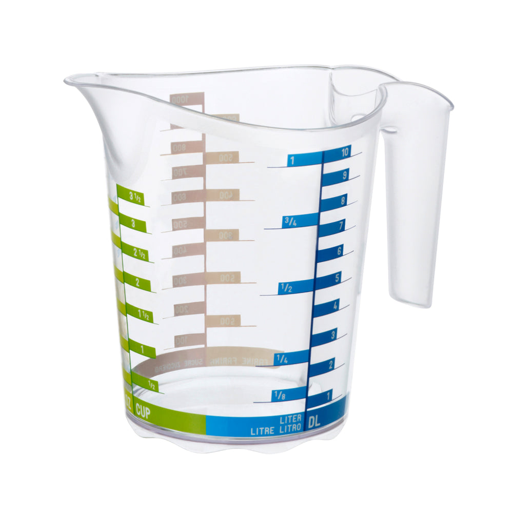 Rotho domino maatbeker 1l transparant
