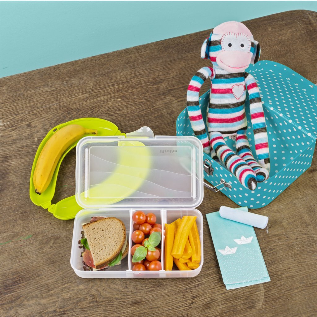 Rotho fun lunchbox met verdeelschotjes 1.7l transparant