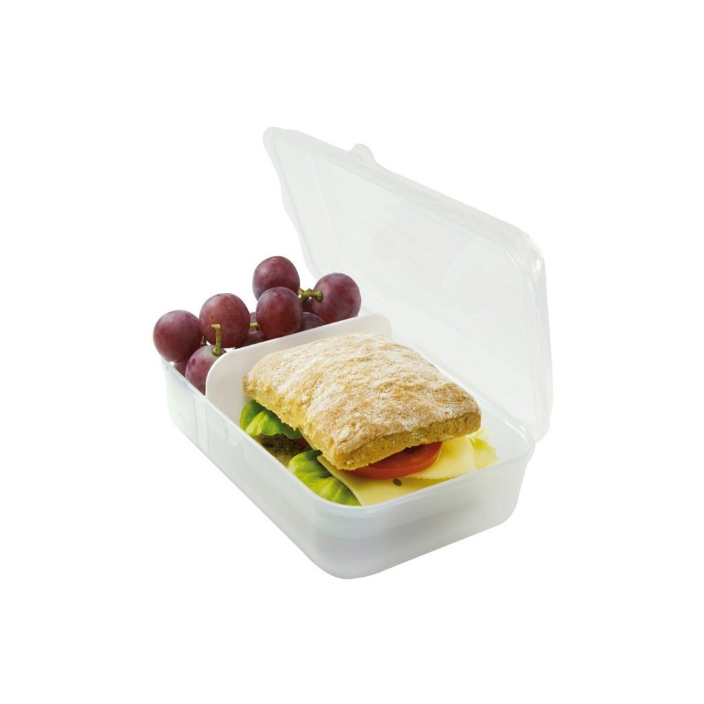 Rotho fun lunchbox met verdeelschotje 0,9l transparant
