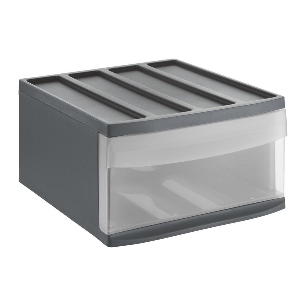 Rotho systemix design ladekast 34x39.5x20.3 cm antraciet