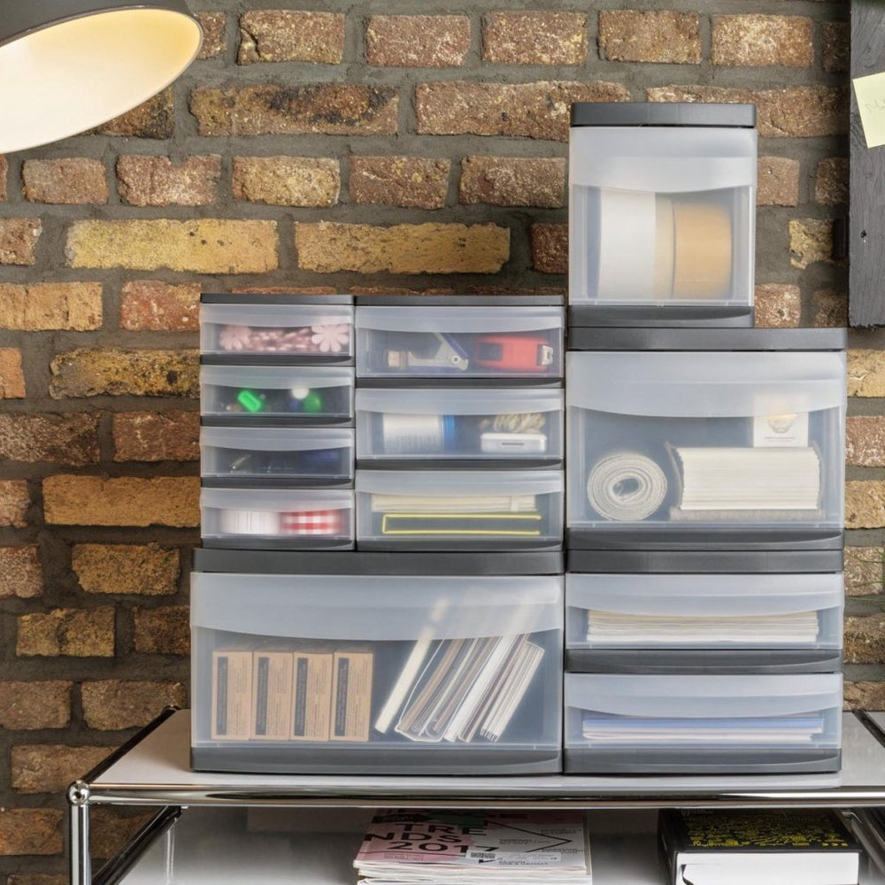 Rotho systemix design ladekast 34x39.5x20.3 cm antraciet