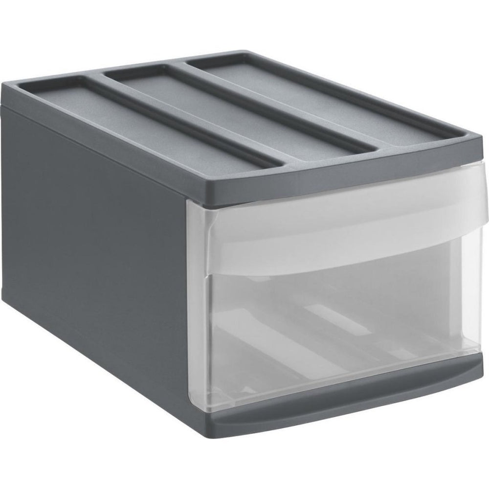 Rotho systemix design ladekast 39.5x25.5x20.3 cm antraciet
