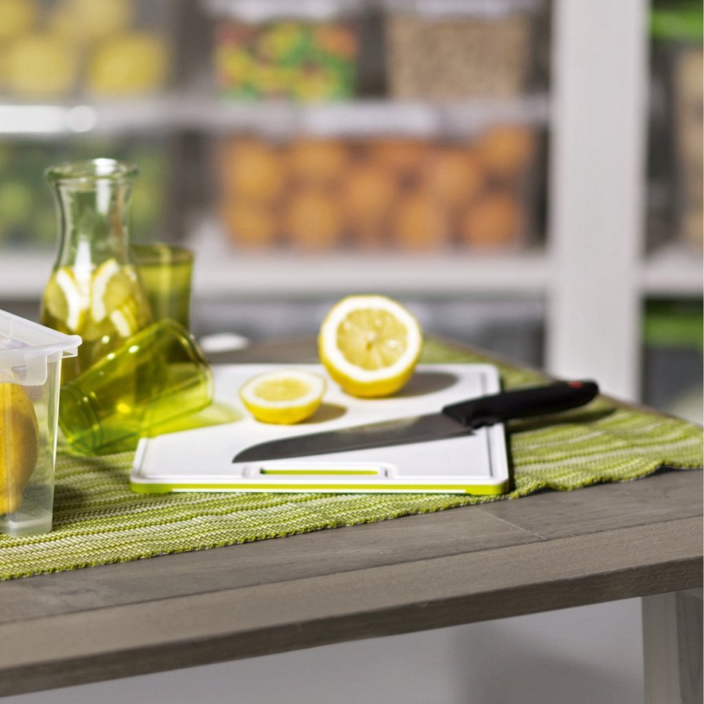 Rotho Rotho Snijplank 25x15x0,9 cm Wit Limoen Groen