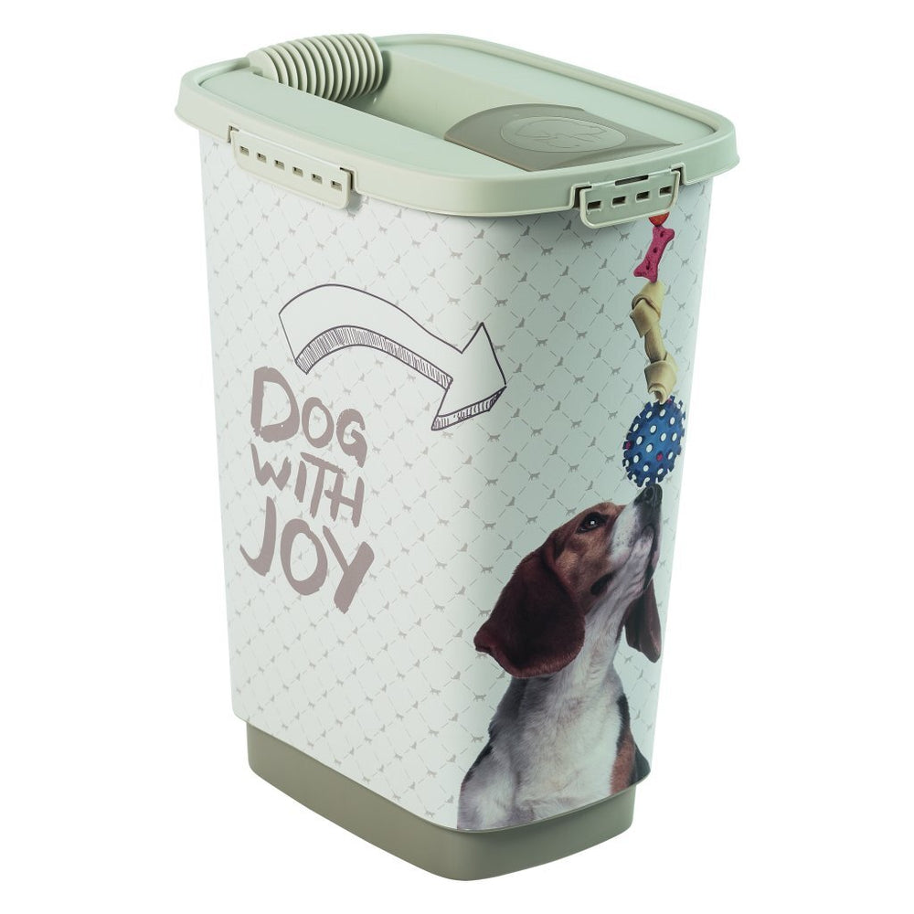 Rotho Cody hondenvoercontainer 25l cappuccino zand