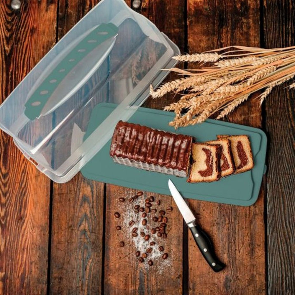 Rotho fresh cakedoos rechthoekig 36x16,5x16,5 cm maretak groen