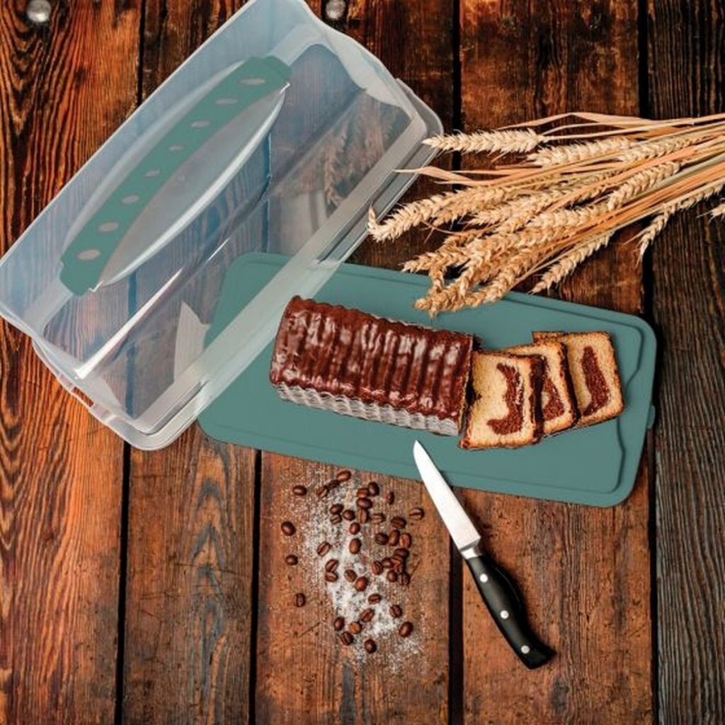 Rotho fresh cakedoos rechthoekig 36x16,5x16,5 cm maretak groen