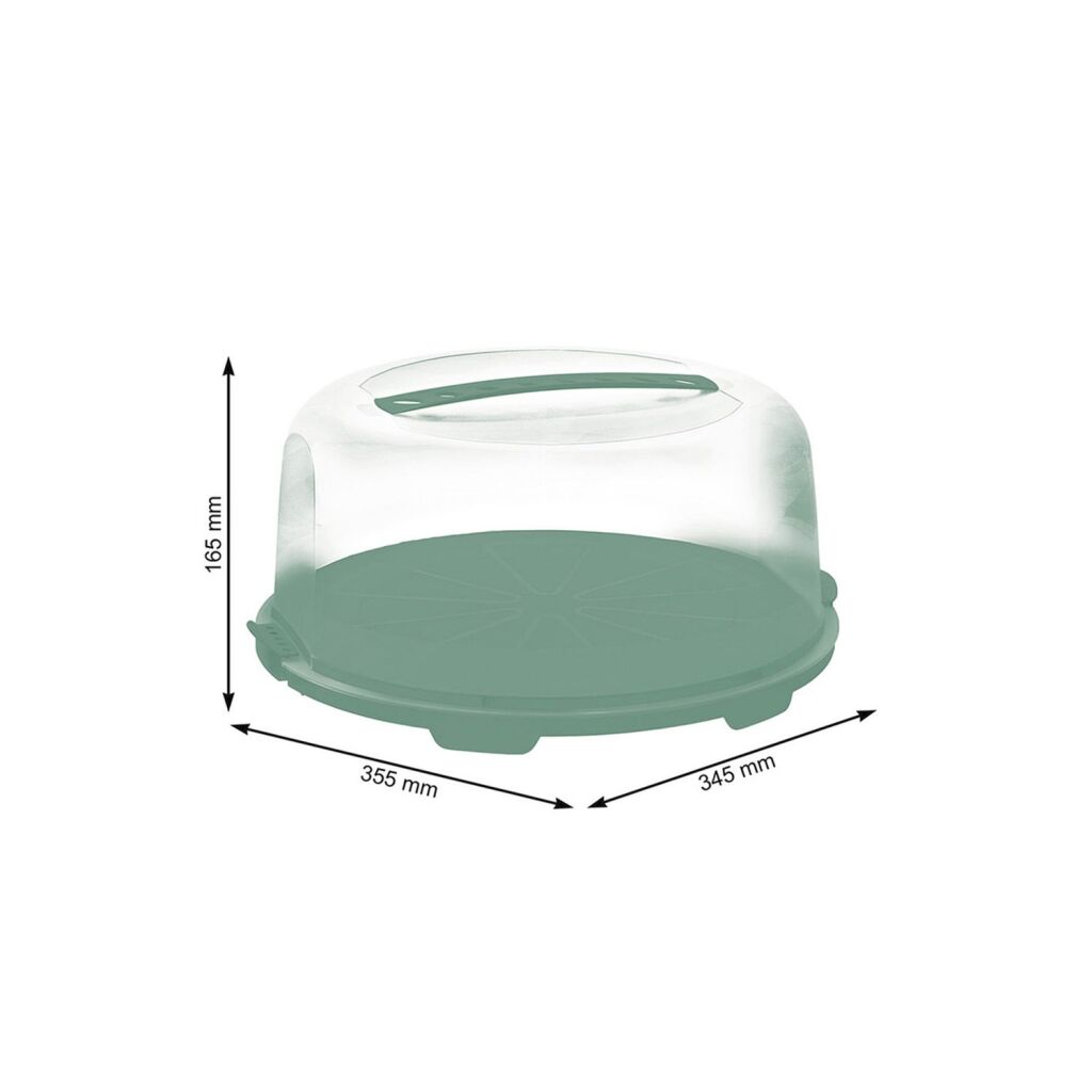 Rotho verse taartdoos hoog maretak groen