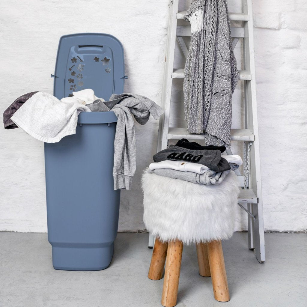 Rotho flowers wasverzamelaar 44.7x34.7x60.5 cm 55l horizon blauw