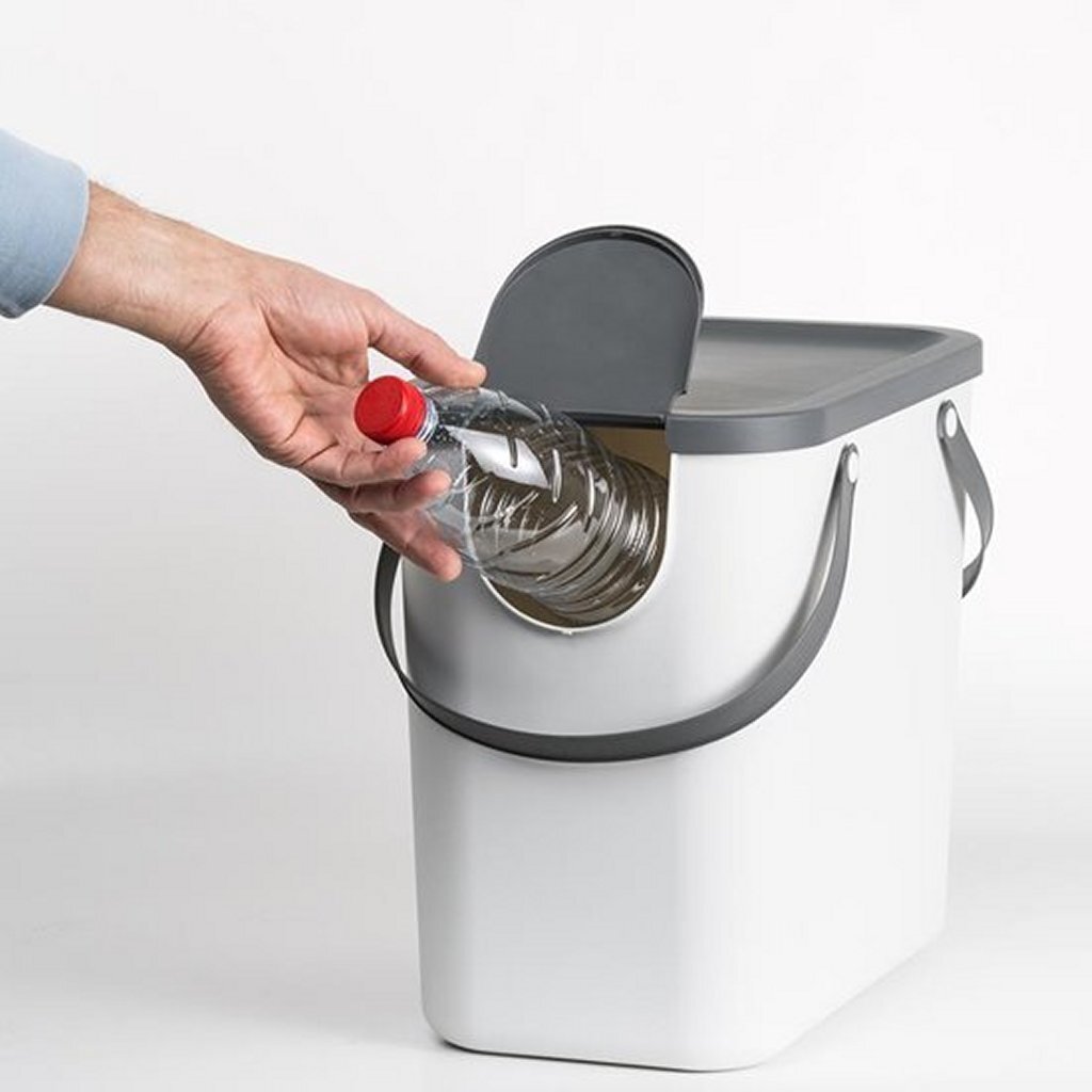 Rotho albula afvalscheidingsprullenbak 25l antraciet