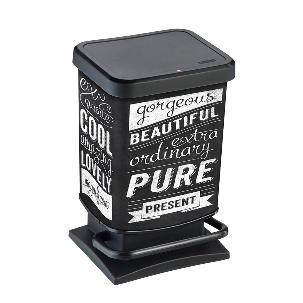 Rotho paso pedaalemmer hipster 20l zwart