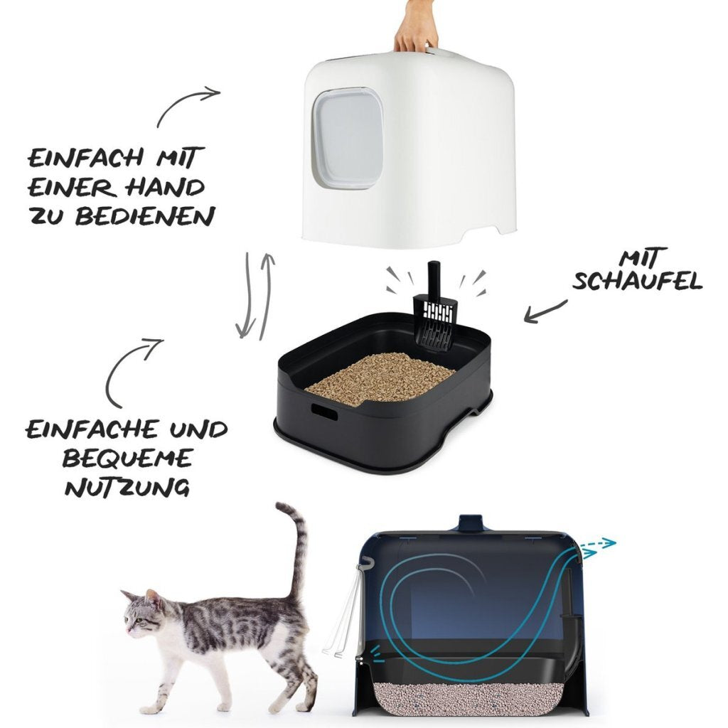 Rotho biala kattenbak cappuccino