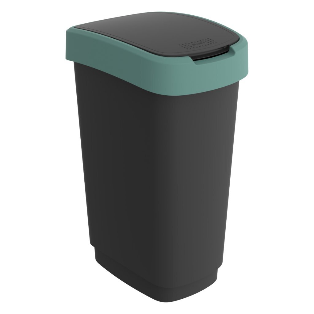 Rotho twist afvalbak 50l maretak groen antraciet