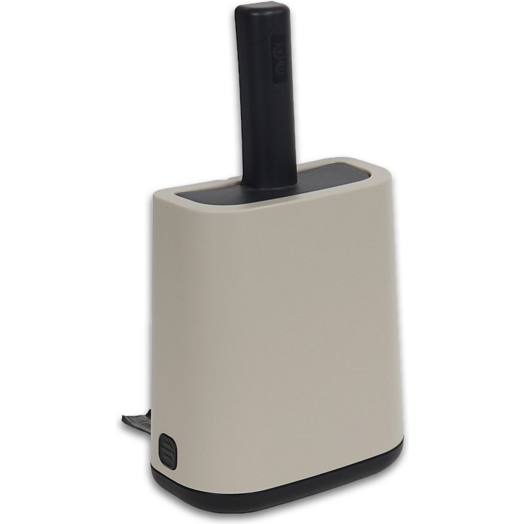 Rotho biala kattenbakschep + zakjes en houders cappuccino