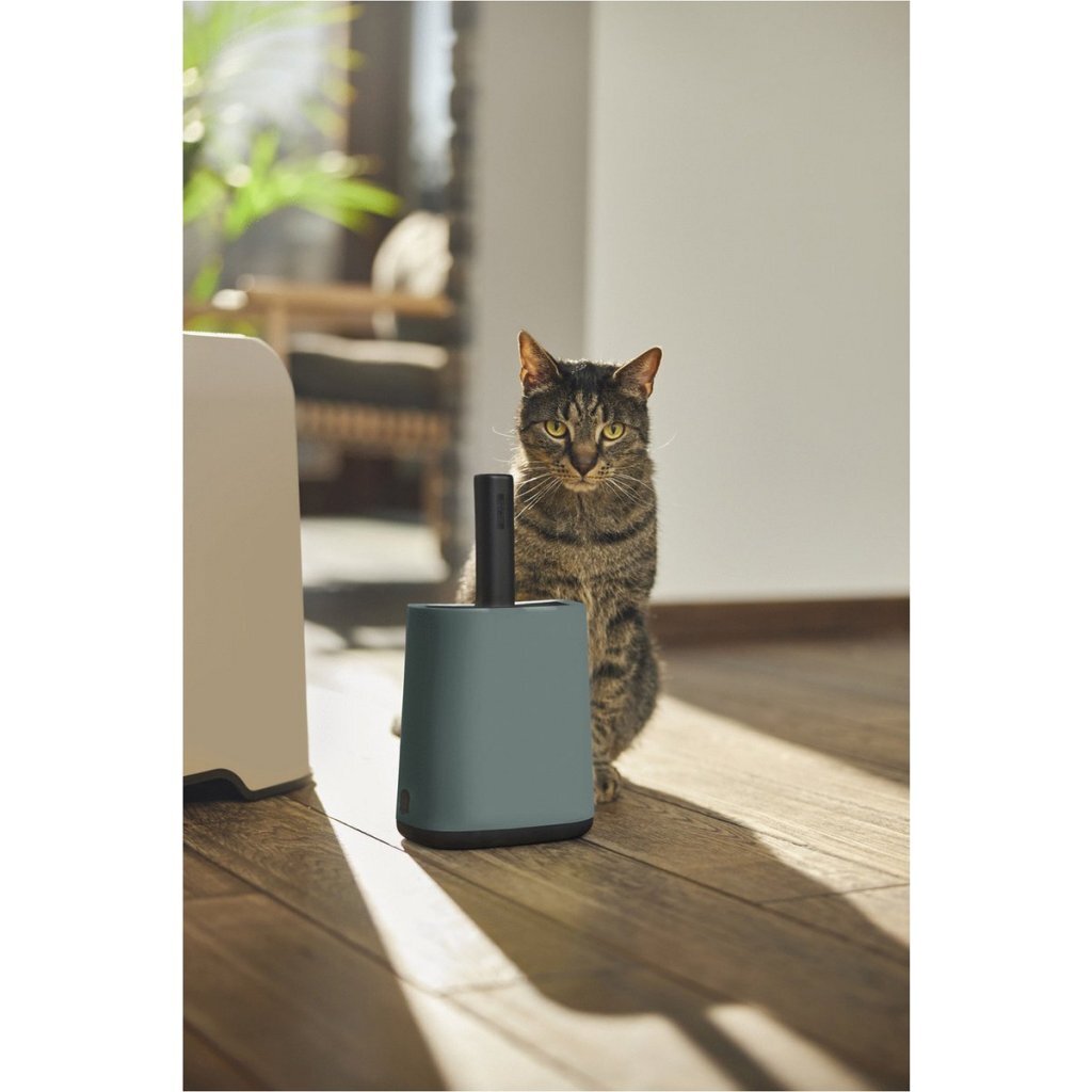Rotho biala kattenbakschep + zakjes en houders maretak groen