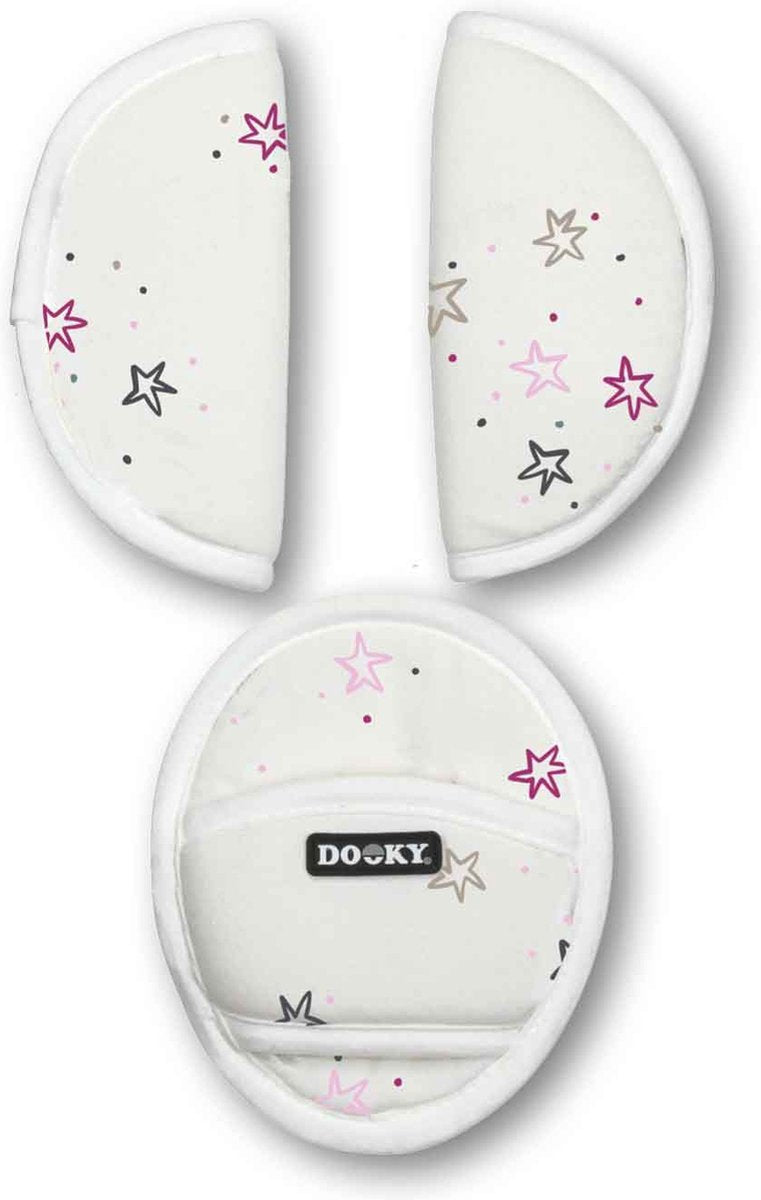 Dooky gordelbeschermers universeel - twinkle stars katoen