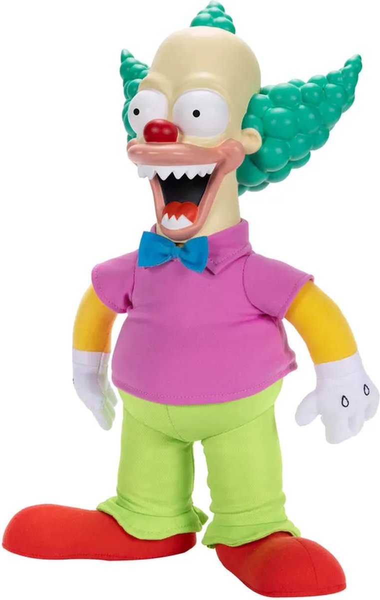 Jakks the simpsons, pratende krusty-pop pluche 38cm