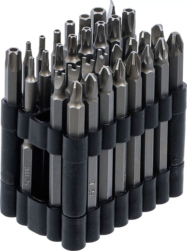 Bgs technic bit set long external hexagon 1 4 (6.3 mm) 32 pcs.