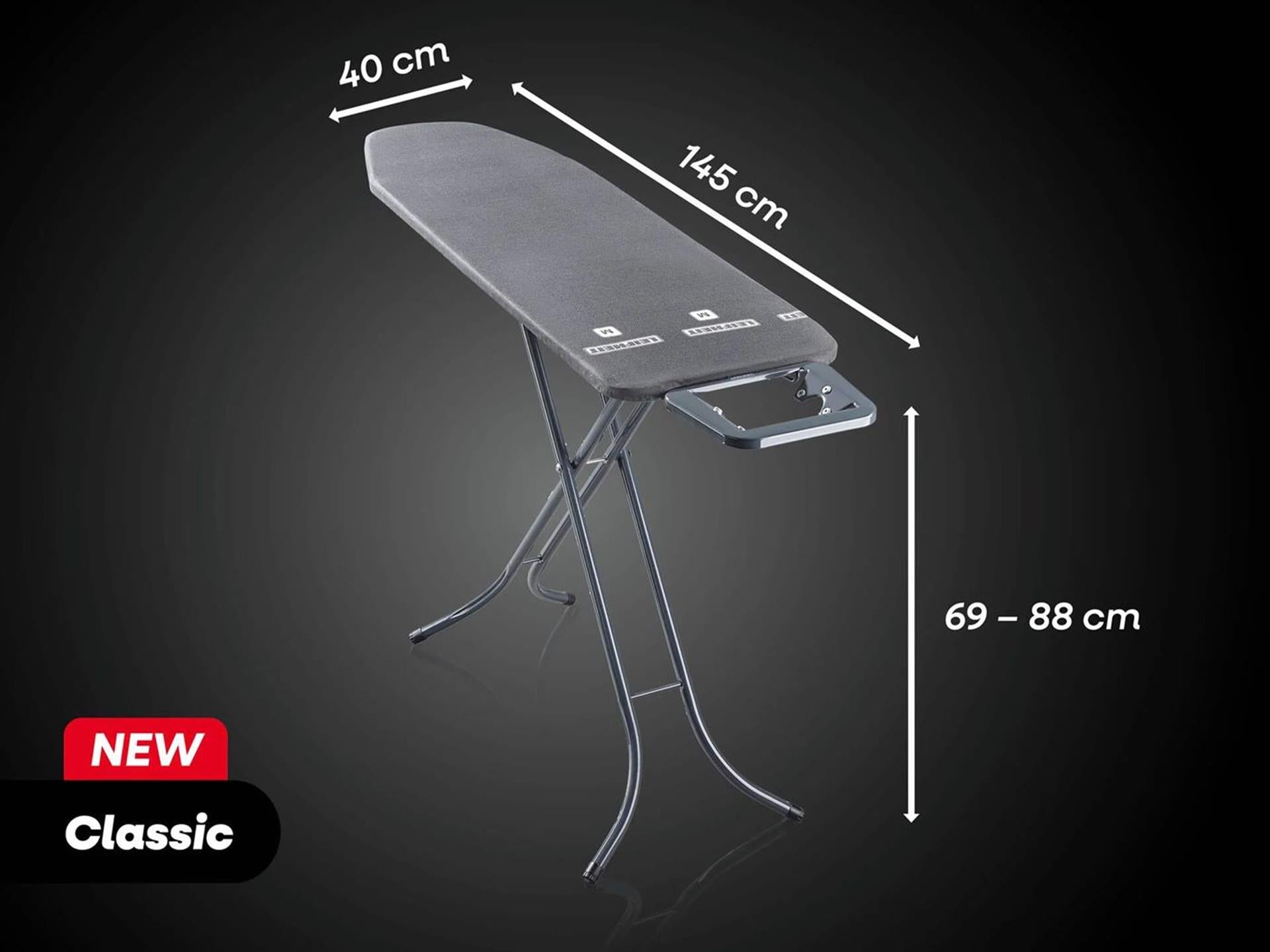 Leifheit strijkplank classic m basic - zwart
