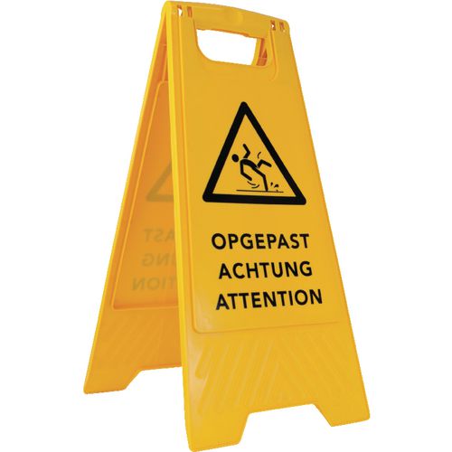 Waarschuwingsbord betra geel